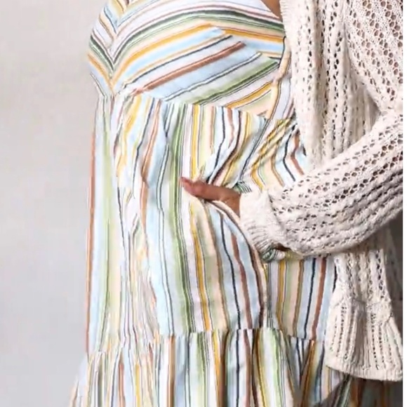 LC Lauren Conrad Multi-Color Striped Maxi Dress - Picture 4 of 11